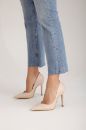 Sensual İnce Topuk 10 Cm Nude Mat Stiletto