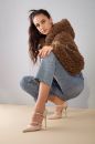 Feronia İnce Topuk 10 Cm Nude Mat Stiletto