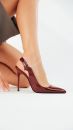 Elisa İnce Topuk 10 Cm Cherry Stiletto