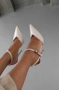 Jayden İnce Topuk 10 Cm Ten Rugan Stiletto