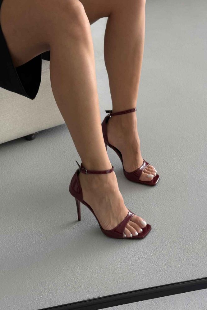 Jovie  İNCE TOPUK 10 CM CHERRY TOPUKLU AYAKKABI resmi