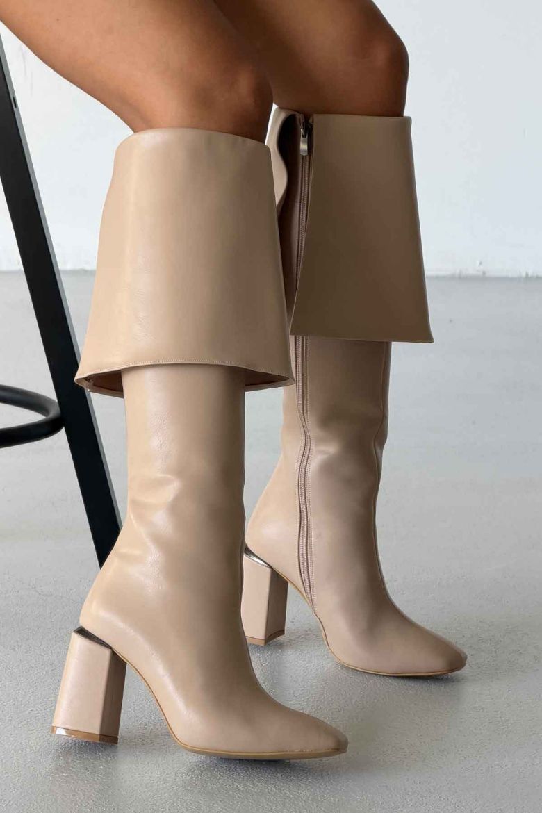 Magnus  KALIN TOPUK 9 CM NUDE MAT ÇİZME resmi