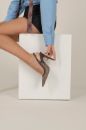 Echo İnce Topuk 10 Cm Kahve Hasır Stiletto