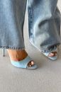 Jasna  İNCE TOPUK 10 CM BEBEK MAVİ RUGAN TERLİK